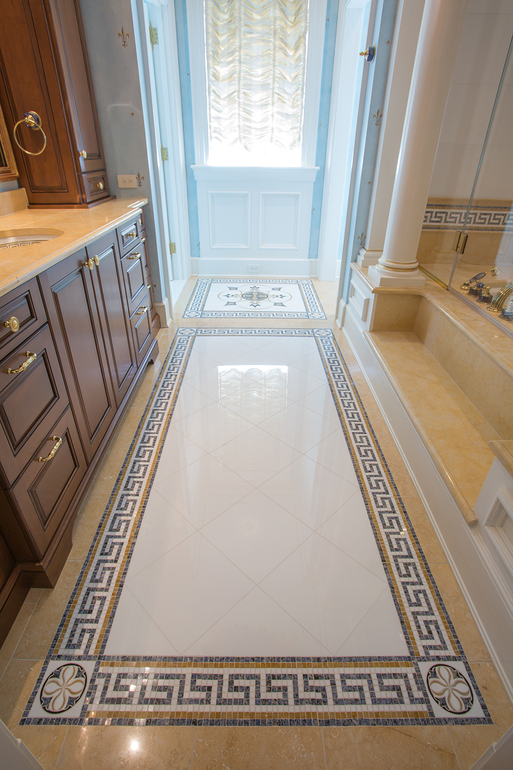 Marble Bathroom Floor Deck