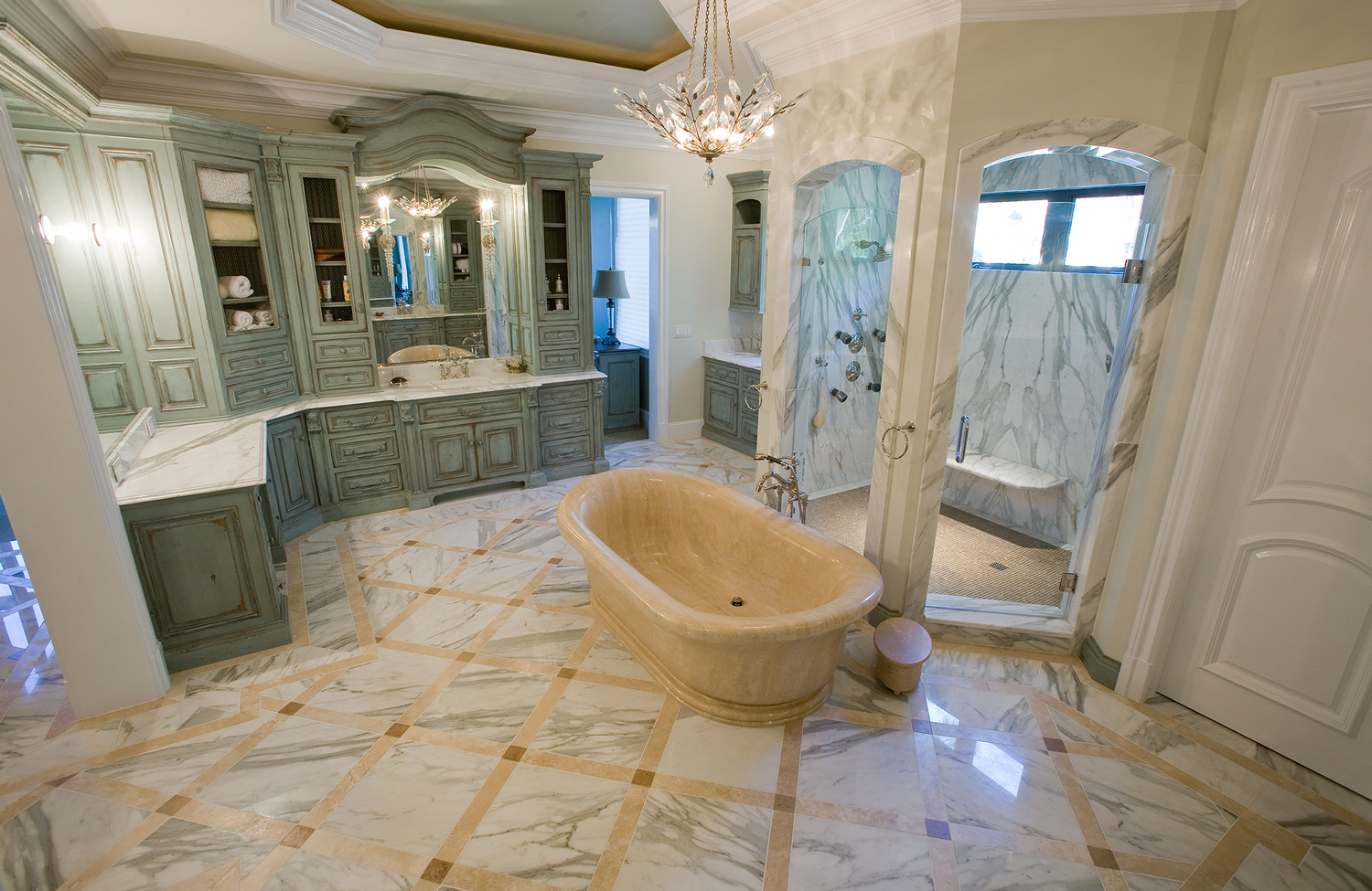 Calacatta Marble Master Bathroom
