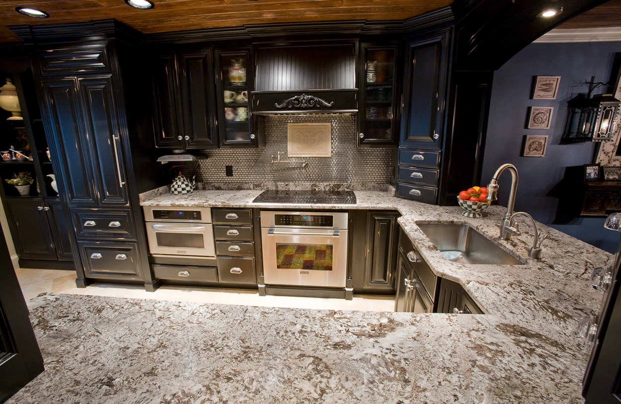 White Diamonds Kitchen Granite Countertops