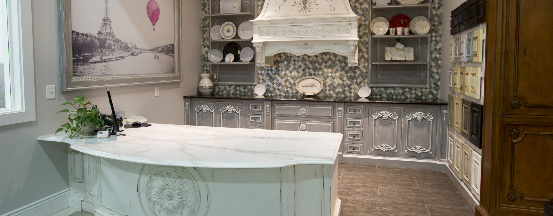 Reception Desk Granite Countertop
