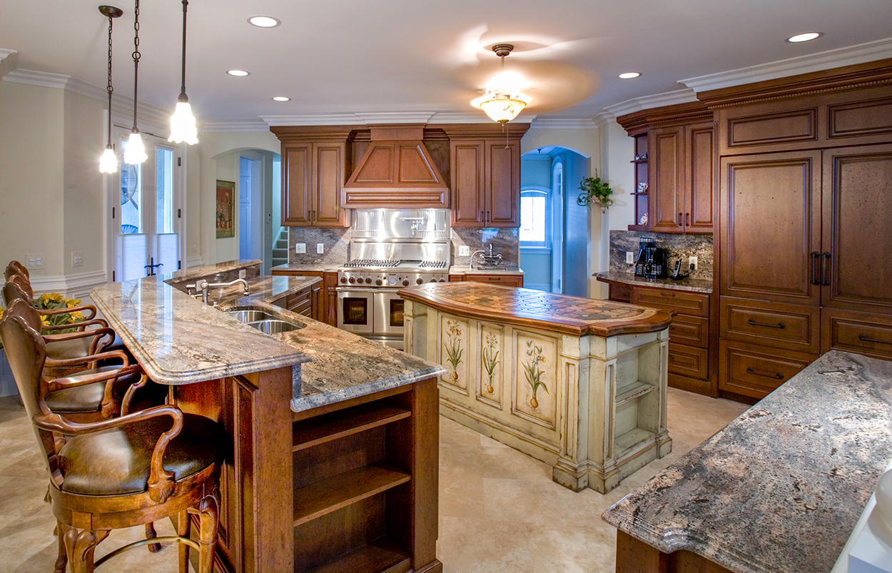 Crema Bordeaux Granite Habersham Kitchen