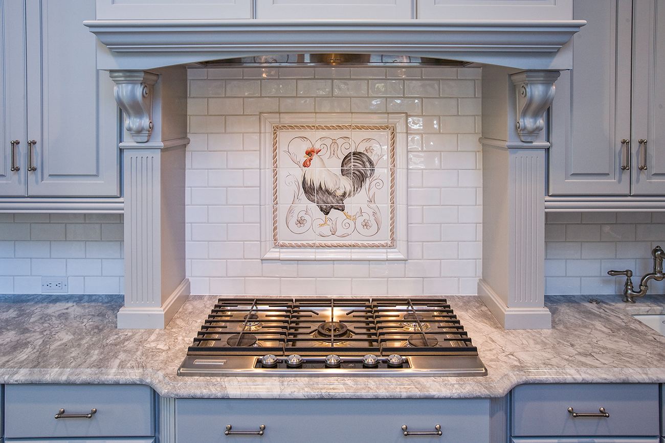 Super white Granite Kitchen Tile Splash