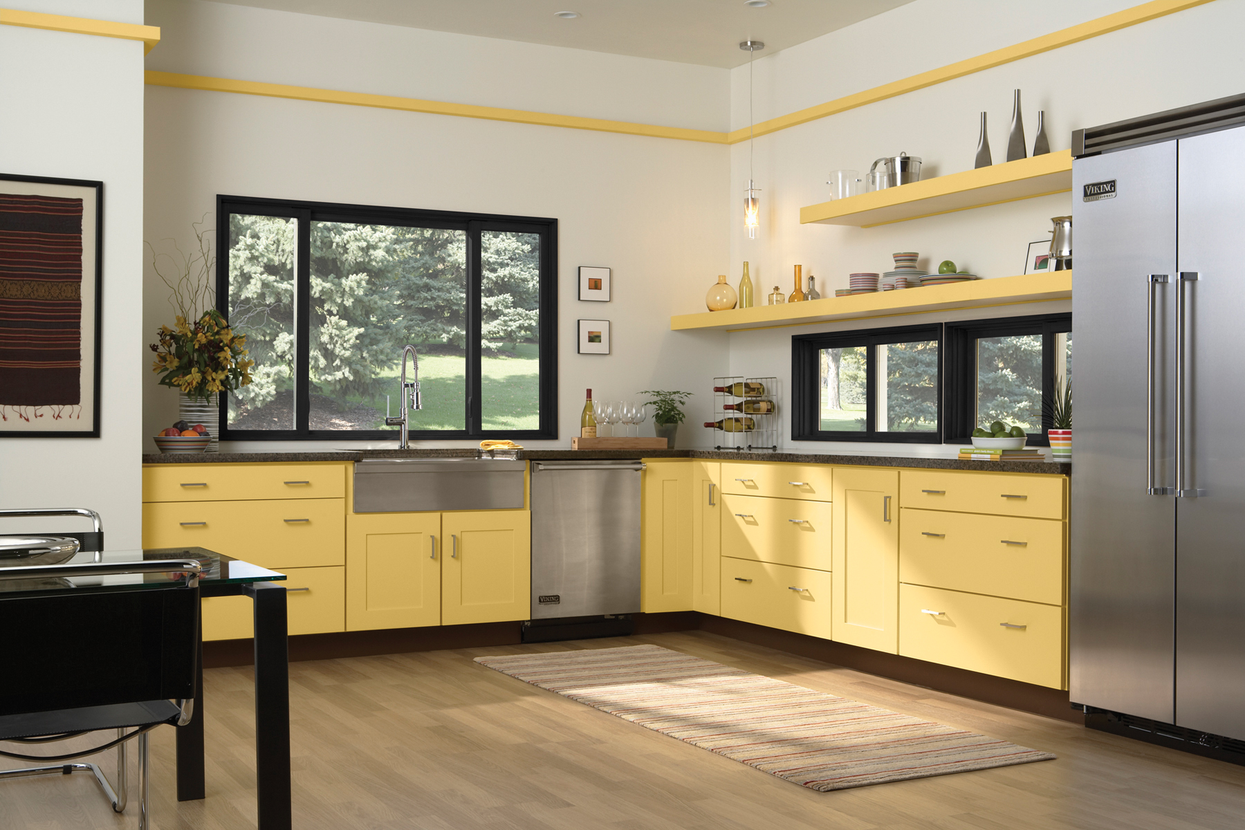 Wolf Cabinetry Copen Corner Black Kitchen Cabinet Design | Wolf Design