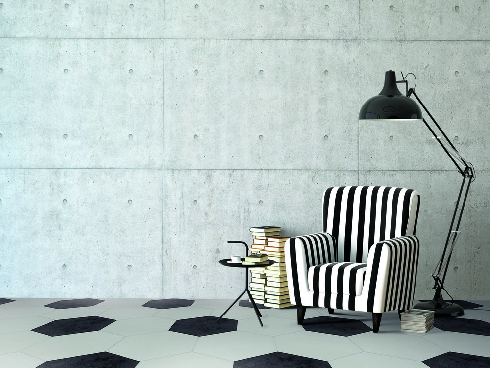 Daltile Beehive Resdential Tiles Black & White