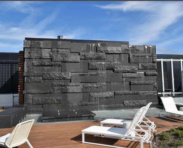 mesabi black granite fountain
