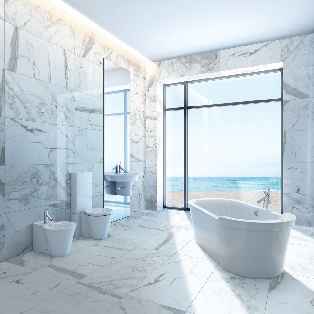 Daltile Marble Attache Calacatta Tiles